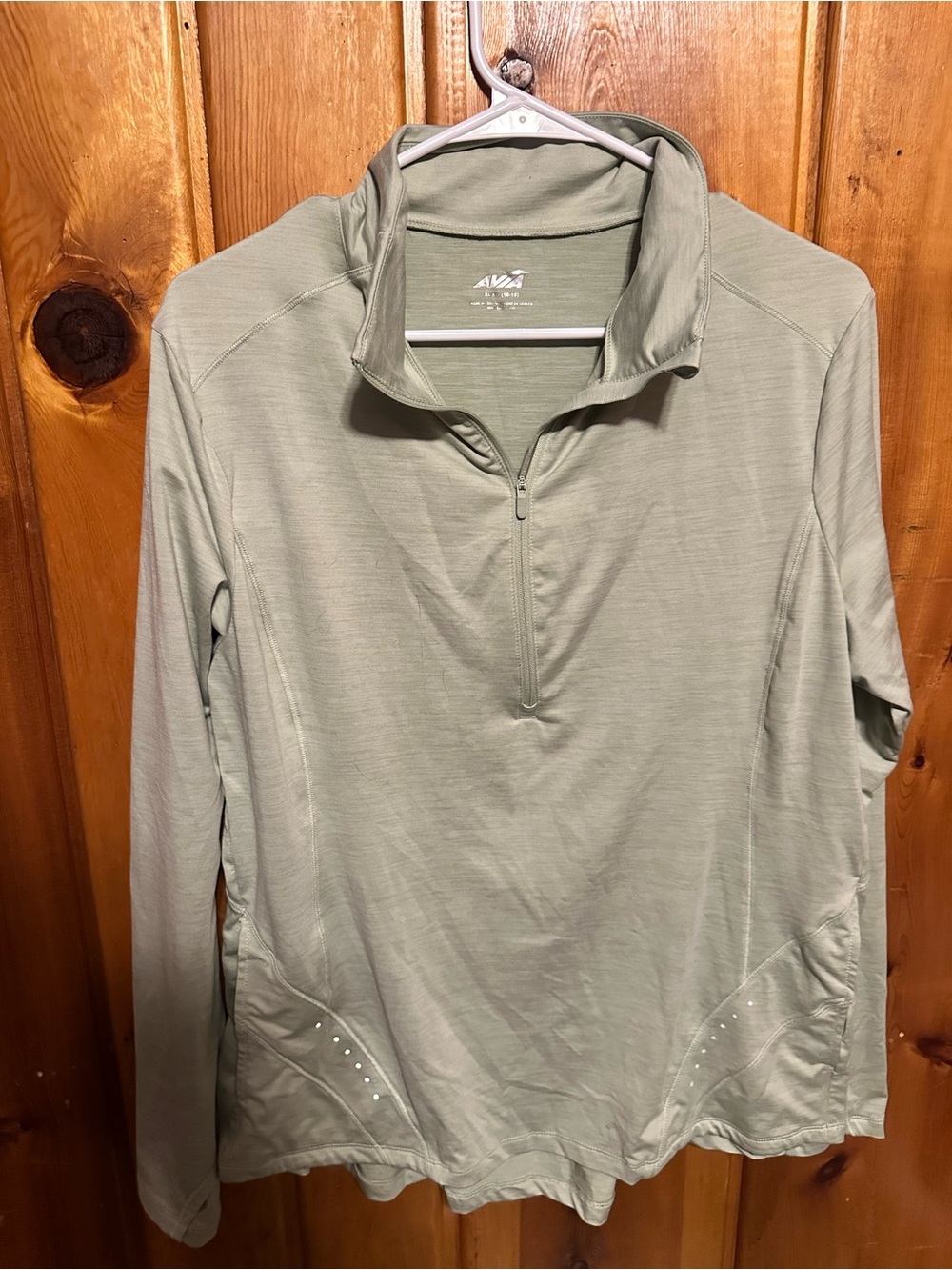 Avia Sage Green Athletic Pullover Top